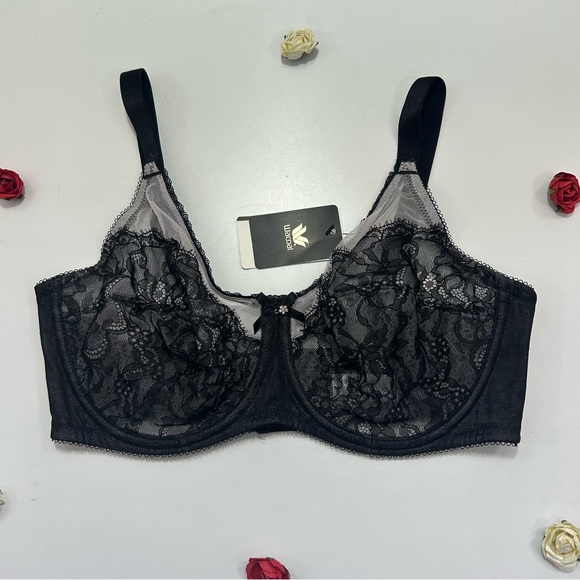 Wacoal | Intimates & Sleepwear | Wacoal Black Lace Retro Chic Full ...